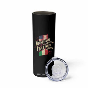 American Grown Italian Roots Patriot Skinny Tumbler TS09 Print Your Wear