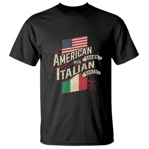 American Grown Italian Roots Patriot T Shirt TS09 Black Print Your Wear
