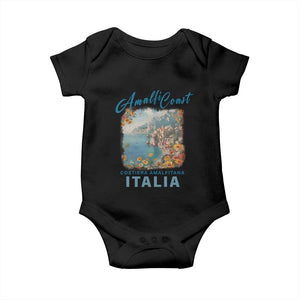 Italy Trip Baby Onesie Amalfi Coast Beautiful Beach TS09 Black Print Your Wear