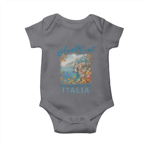 Italy Trip Baby Onesie Amalfi Coast Beautiful Beach TS09 Charcoal Print Your Wear