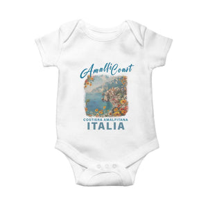 Italy Trip Baby Onesie Amalfi Coast Beautiful Beach TS09 White Print Your Wear
