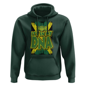 Jamaican Pride Hoodie Jamaica It's In My DNA TS09 Dark Forest Green Print Your Wear