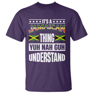 Jamaica Pride T Shirt It's A Jamaican Thing Yuh Nah Guh Understand TS09 Purple Print Your Wear