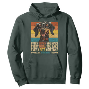 Funny Dog Lover Hoodie I'll Be Watching You TS09 Dark Forest Green Print Your Wear