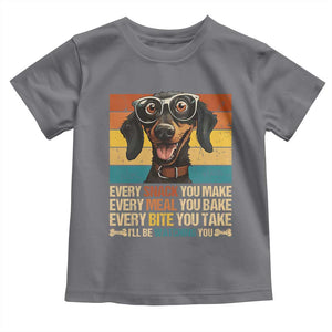 Funny Dog Lover Toddler T Shirt I'll Be Watching You TS09 Charcoal Print Your Wear