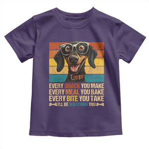 Funny Dog Lover Toddler T Shirt I'll Be Watching You TS09 Purple Print Your Wear