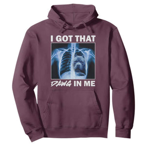 Funny I Got That Dawg In Me Xray Pitbull Meme Hoodie TS09 Maroon Print Your Wear