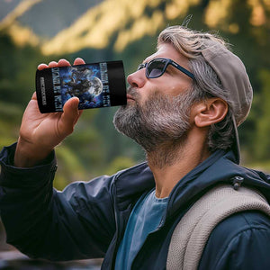 Alpha Wolf 4 in 1 Can Cooler Tumbler Human By Day Sigma By Night TS09 Print Your Wear