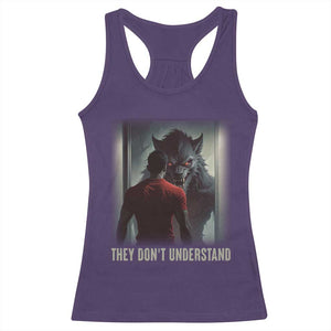 Alpha Wolf They Don't Understand Racerback Tank Top TS09 Purple Print Your Wear