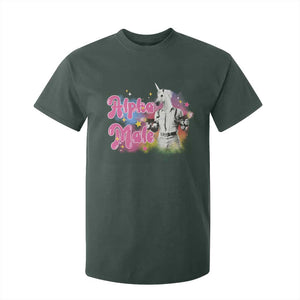 Funny Alpha Male Unicorn T Shirt For Kid TS09 Dark Forest Green Print Your Wear
