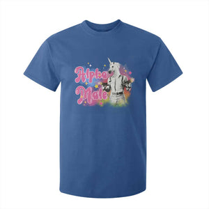 Funny Alpha Male Unicorn T Shirt For Kid TS09 Royal Blue Print Your Wear