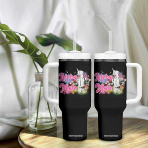 Funny Alpha Male Unicorn Tumbler With Handle TS09 Print Your Wear