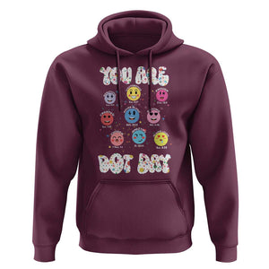 Christian Hippie Face You Are Dot Day Hoodie TS09 Maroon Print Your Wear