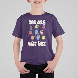 Christian Hippie Face You Are Dot Day T Shirt For Kid TS09 Purple Print Your Wear