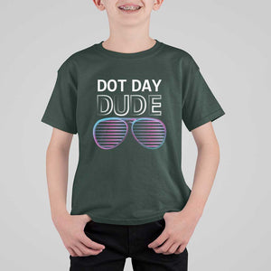 Dot Day Dude T Shirt For Kid Cool Dot Sunglass TS09 Dark Forest Green Print Your Wear