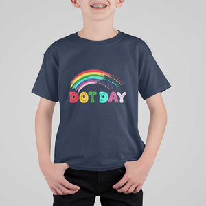 Rainbow Happy Dot Day T Shirt For Kid TS09 Navy Print Your Wear