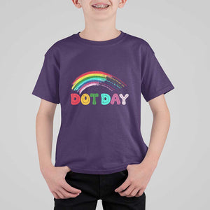 Rainbow Happy Dot Day T Shirt For Kid TS09 Purple Print Your Wear