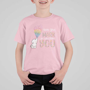 Dot Day T Shirt For Kid Make Your Mark And See Where It Takes Cute Elephant TS09 Light Pink Print Your Wear