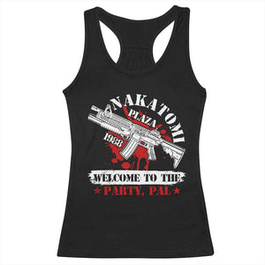 Christmas Nakatomi Plaza 1988 Racerback Tank Top Welcome To The Party Pal TS09 Black Print Your Wear