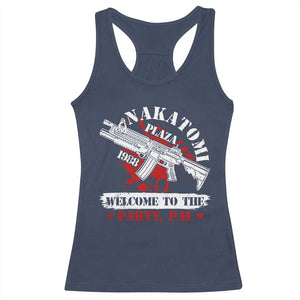 Christmas Nakatomi Plaza 1988 Racerback Tank Top Welcome To The Party Pal TS09 Navy Print Your Wear