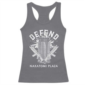 Defend Nakatomi Plaza Funny Christmas Racerback Tank Top TS09 Charcoal Print Your Wear