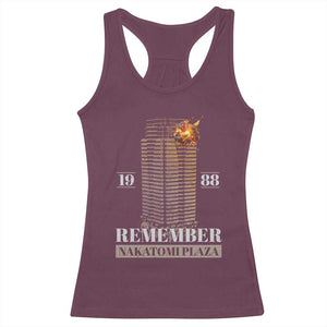 Remember Nakatomi Plaza 1988 Racerback Tank Top TS09 Maroon Print Your Wear