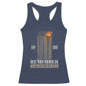 Remember Nakatomi Plaza 1988 Racerback Tank Top TS09 Navy Print Your Wear