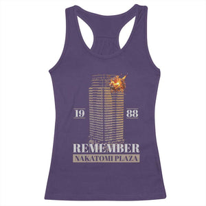 Remember Nakatomi Plaza 1988 Racerback Tank Top TS09 Purple Print Your Wear