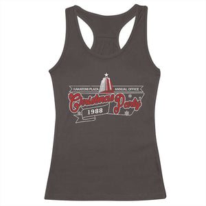 Nakatomi Plaza Christmas Party 1988 Racerback Tank Top TS09 Dark Chocolate Print Your Wear