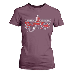 Nakatomi Plaza Christmas Party 1988 T Shirt For Women TS09 Maroon Print Your Wear