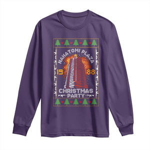 Nakatomi Plaza Christmas Party 1988 Machine Gun Long Sleeve Shirt TS09 Purple Print Your Wear