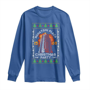 Nakatomi Plaza Christmas Party 1988 Machine Gun Long Sleeve Shirt TS09 Royal Blue Print Your Wear