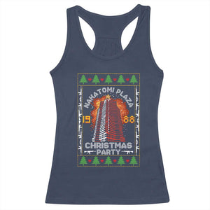 Nakatomi Plaza Christmas Party 1988 Machine Gun Racerback Tank Top TS09 Navy Print Your Wear