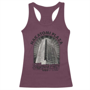 Nakatomi Plaza Racerback Tank Top Christmas Party 1988 Retro TS09 Maroon Print Your Wear