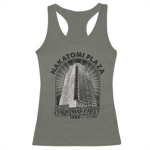 Nakatomi Plaza Racerback Tank Top Christmas Party 1988 Retro TS09 Military Green Print Your Wear