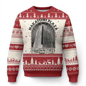 Nakatomi Plaza Christmas Party 1988 Retro Ugly Christmas Sweater TS09 Red Print Your Wear