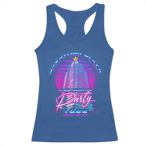 Nakatomi Plaza Christmas Party 1988 Vaporwave Racerback Tank Top TS09 Royal Blue Print Your Wear
