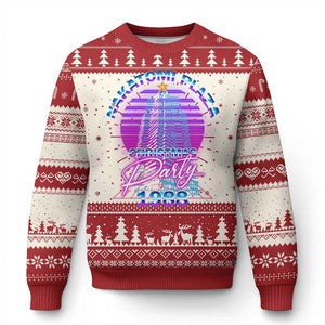 Nakatomi Plaza Christmas Party 1988 Vaporwave Ugly Christmas Sweater TS09 Red Print Your Wear
