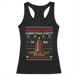 Christmas Nakatomi Racerback Tank Top Yipee Ki-Yay Performance Hans Grubrer Band TS09 Black Print Your Wear