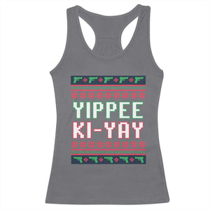 Funny Christmas Nakatomi Plaza Yipee Ki-Yay Racerback Tank Top TS09 Charcoal Print Your Wear