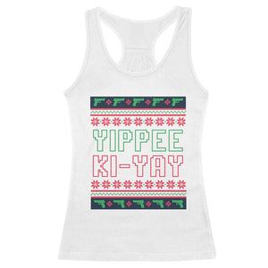 Funny Christmas Nakatomi Plaza Yipee Ki-Yay Racerback Tank Top TS09 White Print Your Wear