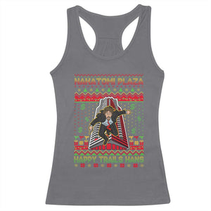 Christmas Nakatomi Plaza 1988 Racerback Tank Top Happy Trails Hans TS09 Charcoal Print Your Wear