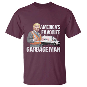 Trump 2024 T Shirt America's Favorite Garbage Man TS09 Maroon Print Your Wear