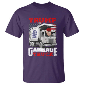 Trump 2024 T Shirt Trump Garbage Truck TS09 Purple Print Your Wear