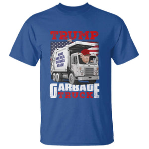 Trump 2024 T Shirt Trump Garbage Truck TS09 Royal Blue Print Your Wear