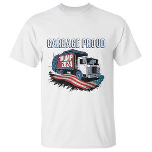 Trump 2024 T Shirt Garbage Proud Trump Garbage Truck TS09 White Print Your Wear