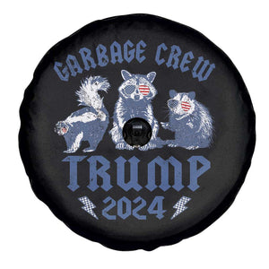 Trump 2024 Spare Tire Cover Garbage Crew Team Trash Raccoon Opossum Rat TS09 Print Your Wear
