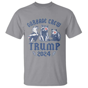 Trump 2024 T Shirt Garbage Crew Team Trash Raccoon Opossum Rat TS09 Sport Gray Print Your Wear