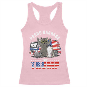 Trump 2024 Racerback Tank Top Proud Garbage For Trump Team Trash TS09 Light Pink Print Your Wear
