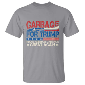 Trump 2024 T Shirt Garbage For Trump Make America Garbage Great Again TS09 Sport Gray Print Your Wear